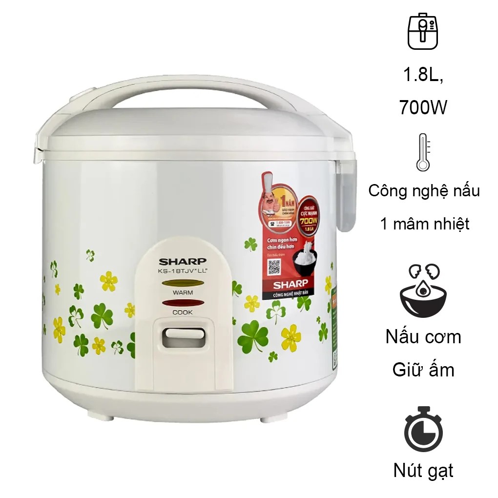 Nồi Cơm Điện Sharp KS-18TJV LL